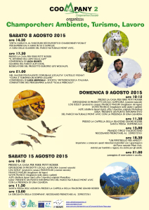 Champorcher Ambiente, Turismo, Lavoro